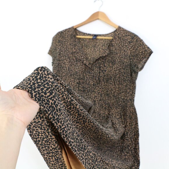 *GAP Leopard Print T Shirt Dress - Picture 7 of 8